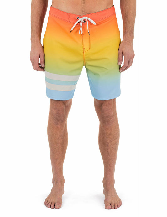 Phantom Eco Block Party 18" | Hurley Totally Orange Boardshorts