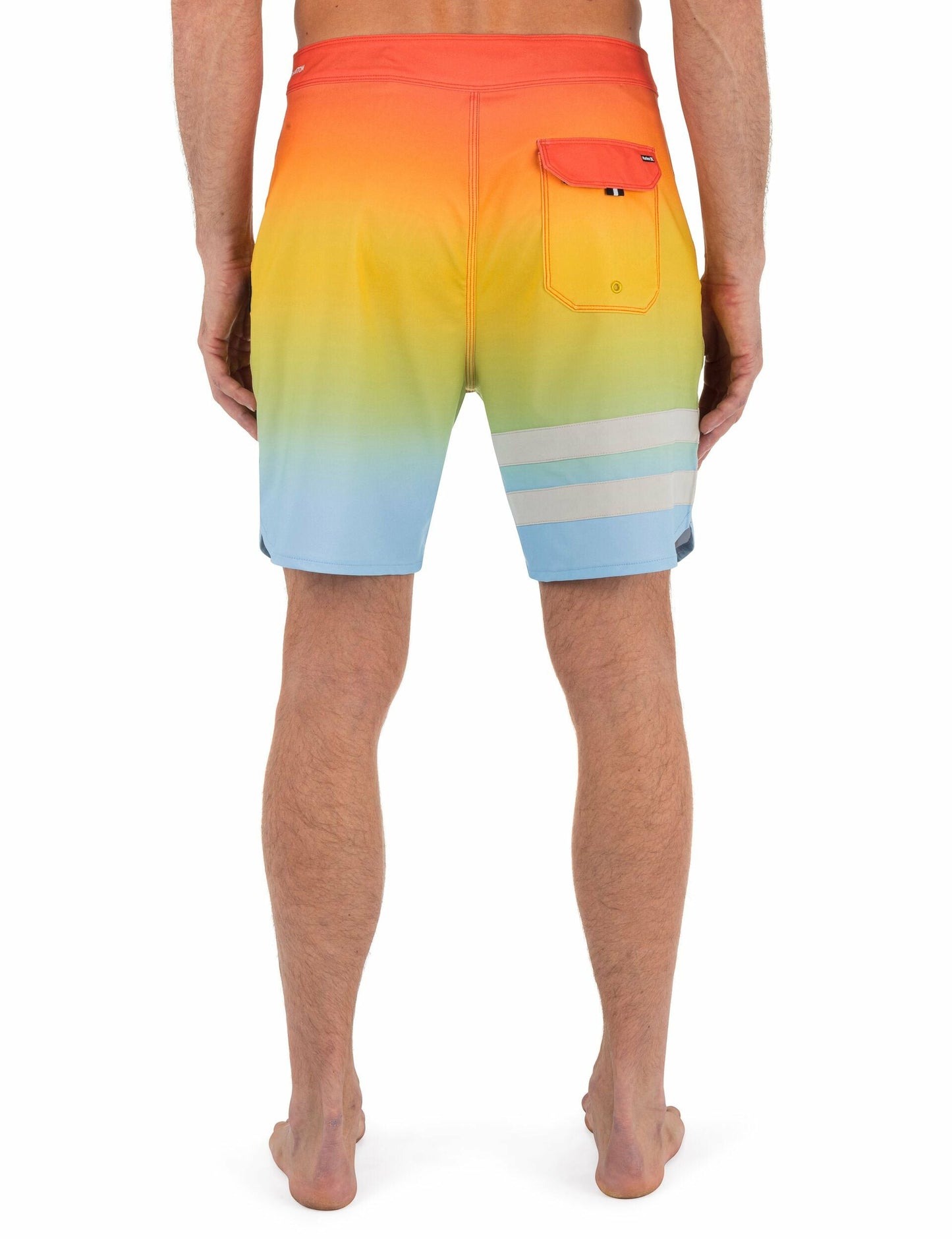 Phantom Eco Block Party 18" | Hurley Totally Orange Boardshorts