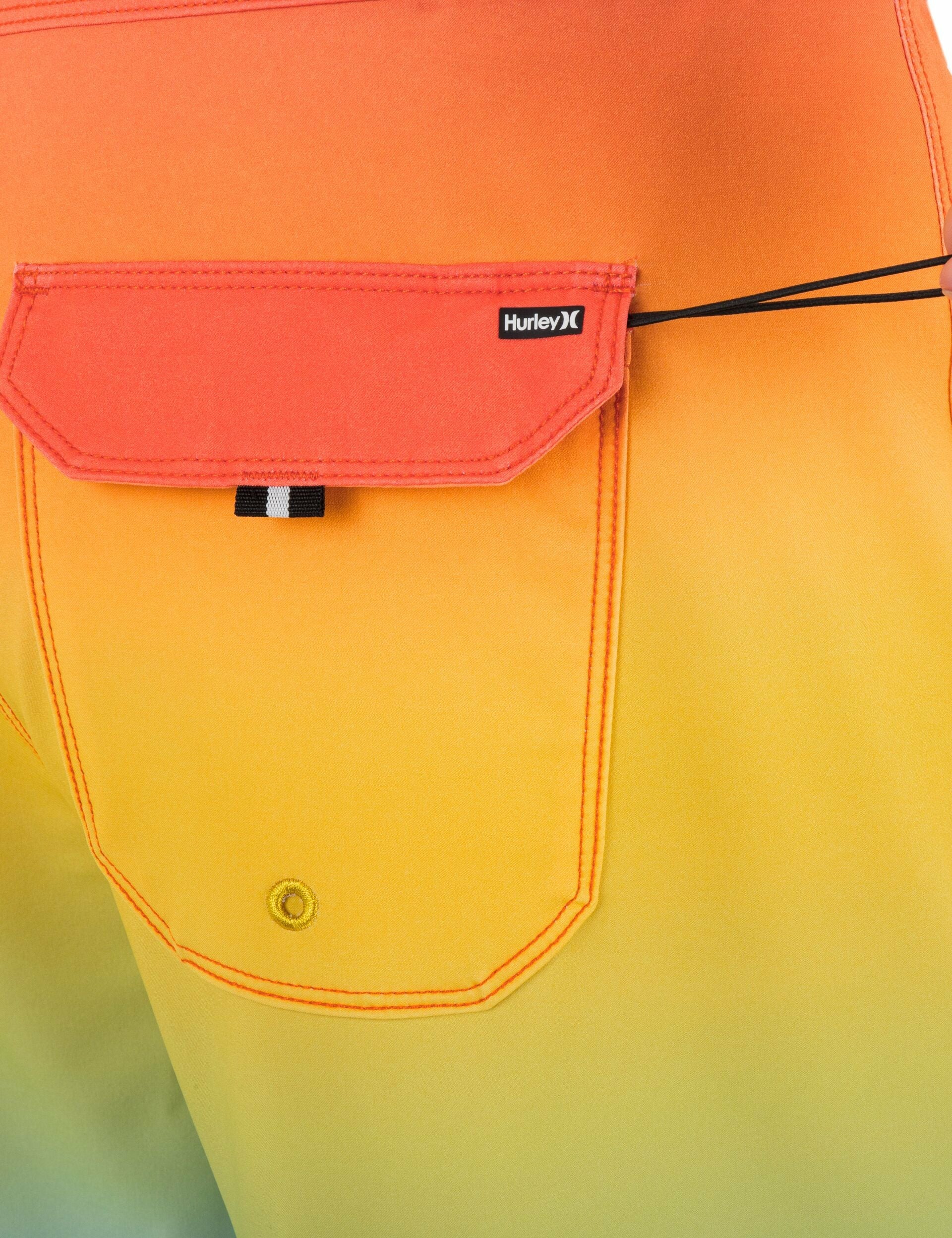 Phantom Eco Block Party 18" | Hurley Totally Orange Boardshorts