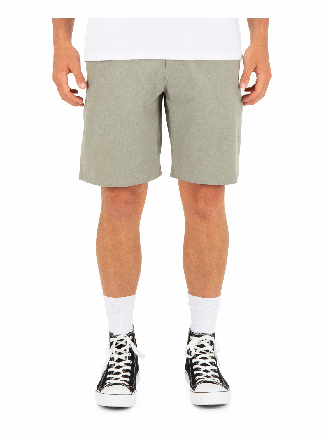 Phantom Microcheck Walkshort 20" | Hurley Olive Shorts
