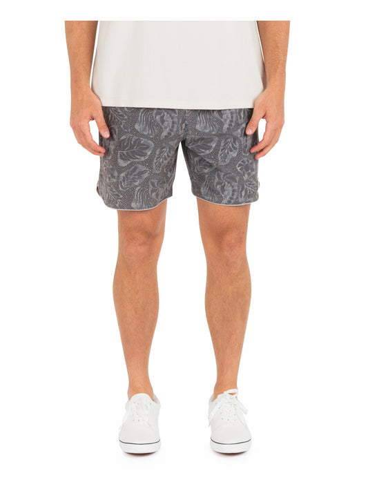 Phantom Naturals Scallop Volley 17" | Hurley Black Shorts