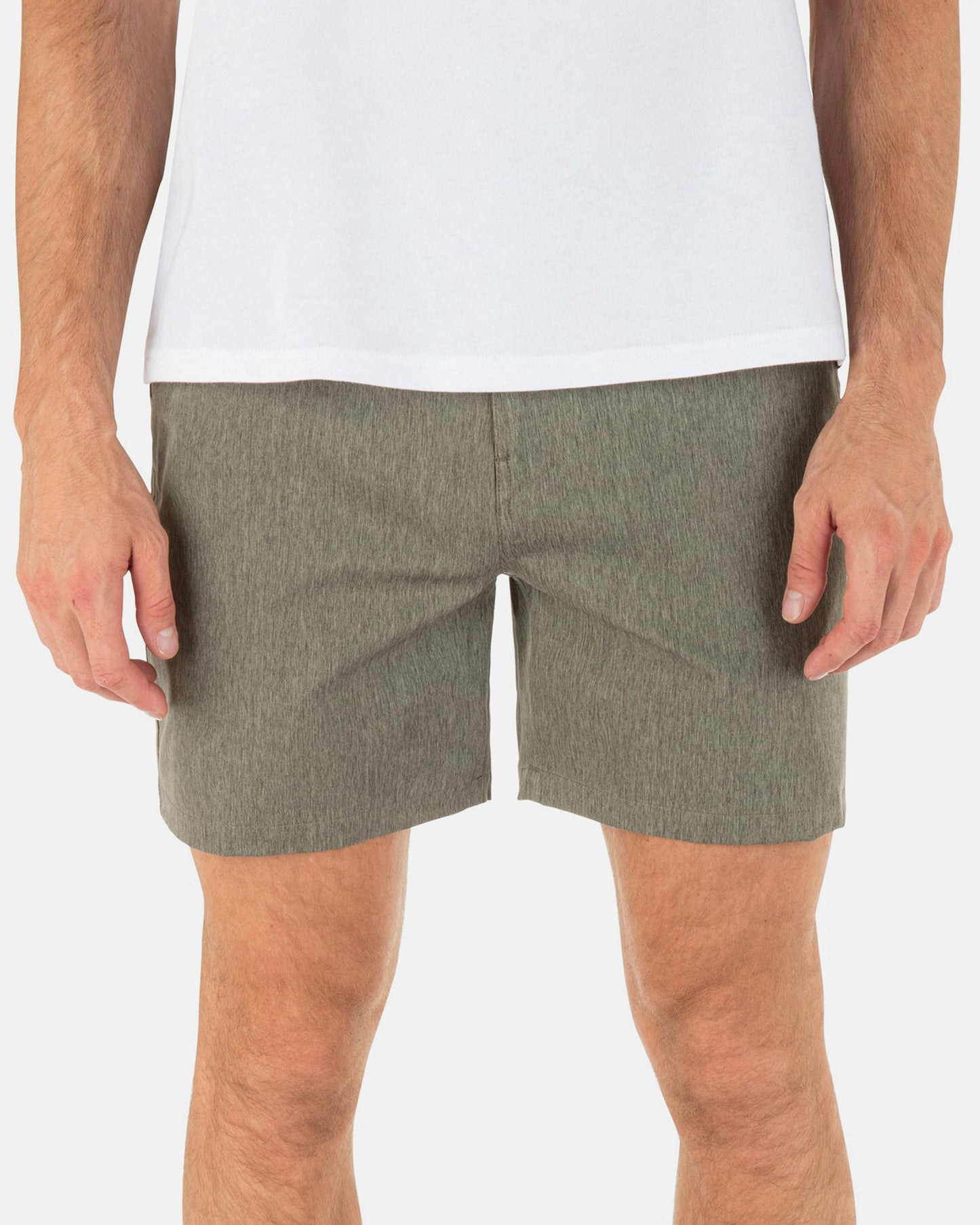 Phantom Heather Walkshort 18" | Hurley Olive Shorts