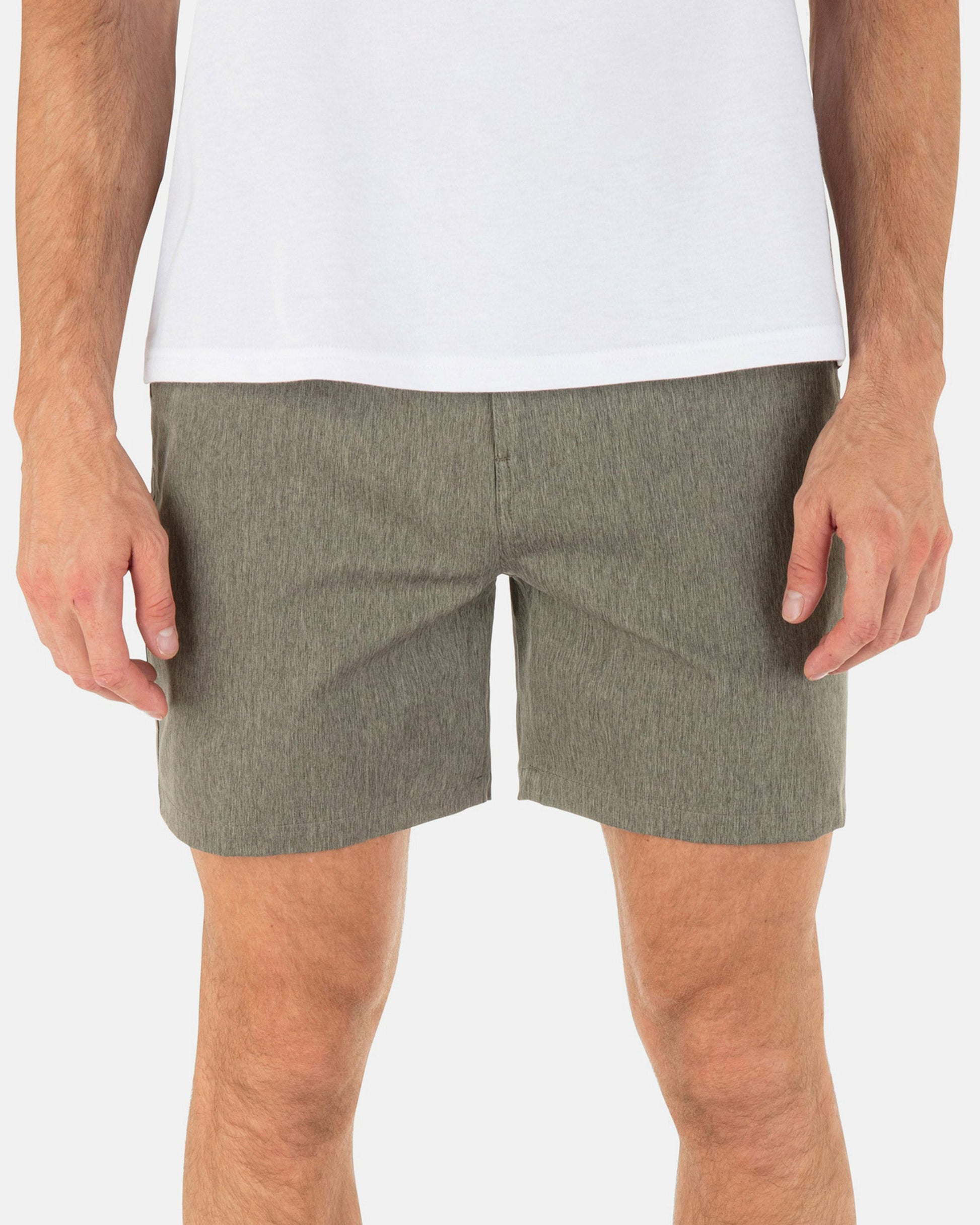 Phantom Heather Walkshort 18" | Hurley Olive Shorts