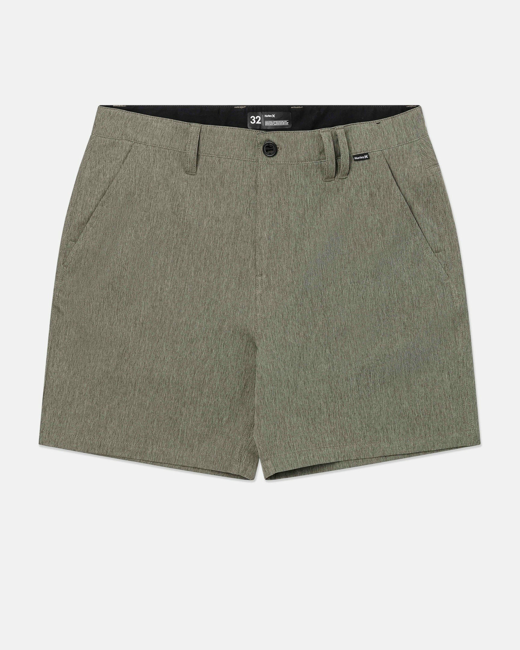 Phantom Heather Walkshort 18" | Hurley Olive Shorts