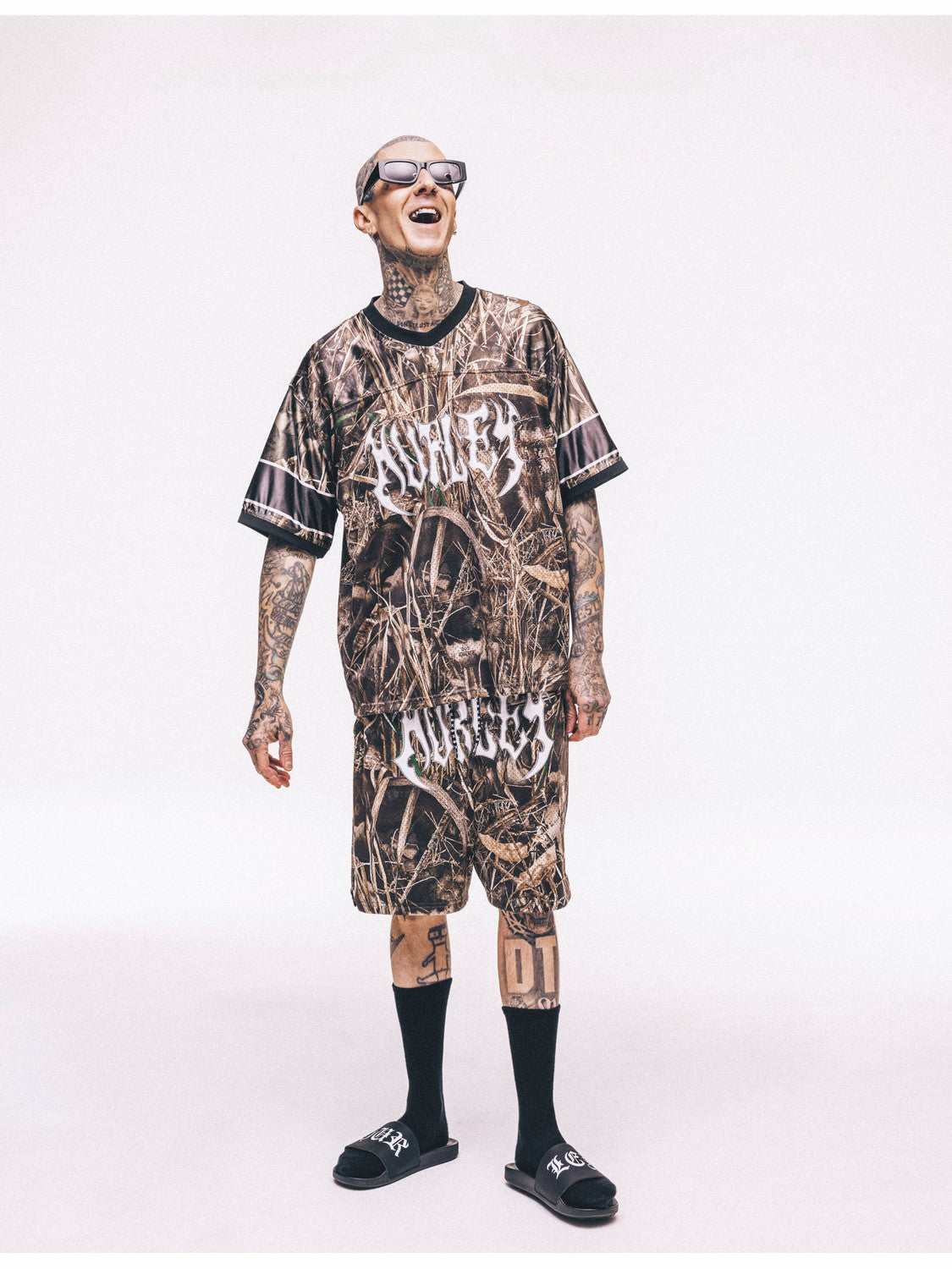 Hurley x Travis Barker Real Tree Mosh Pit Mesh Short | Hurley Black Shorts