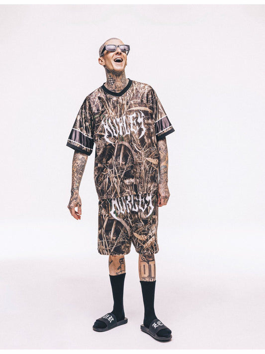 Hurley x Travis Barker Real Tree Mosh Pit Mesh Short | Hurley Black Shorts