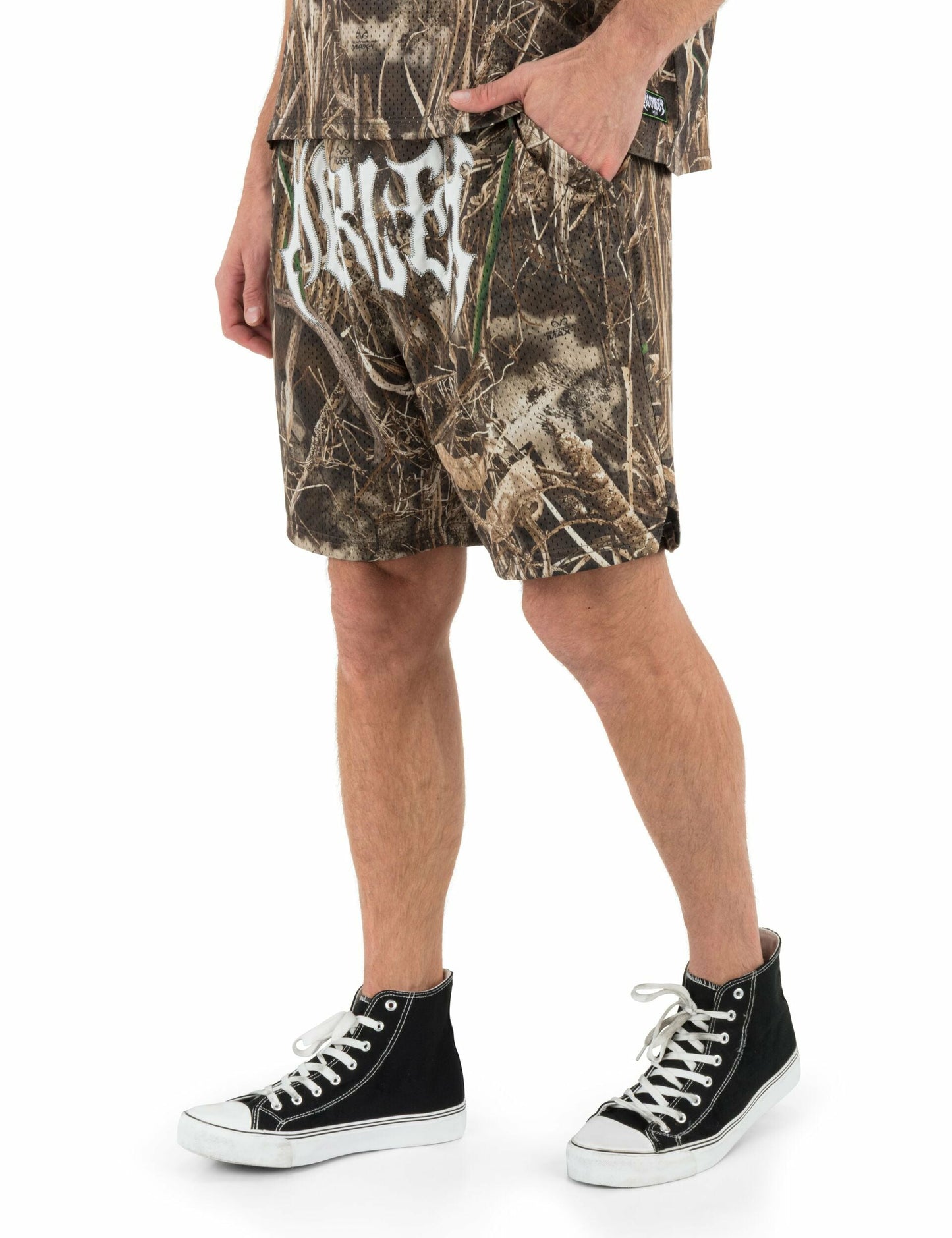 Hurley x Travis Barker Real Tree Mosh Pit Mesh Short | Hurley Black Shorts