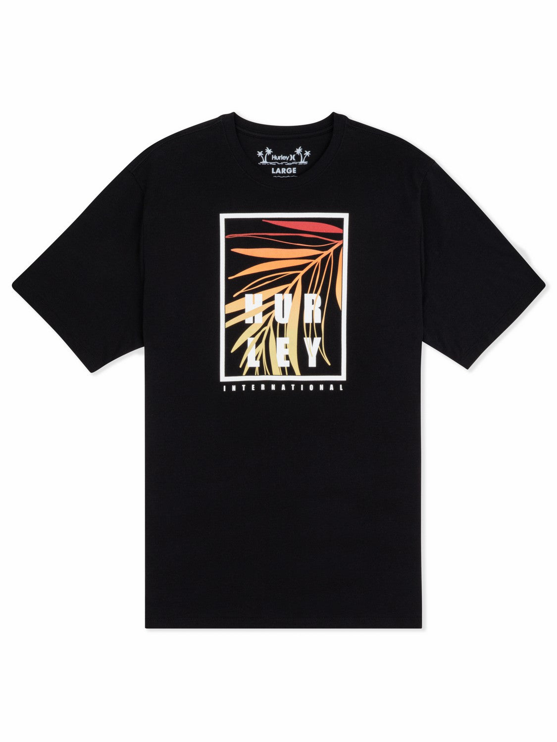 Window Tropics Short Sleeve | Hurley Black T-Shirts