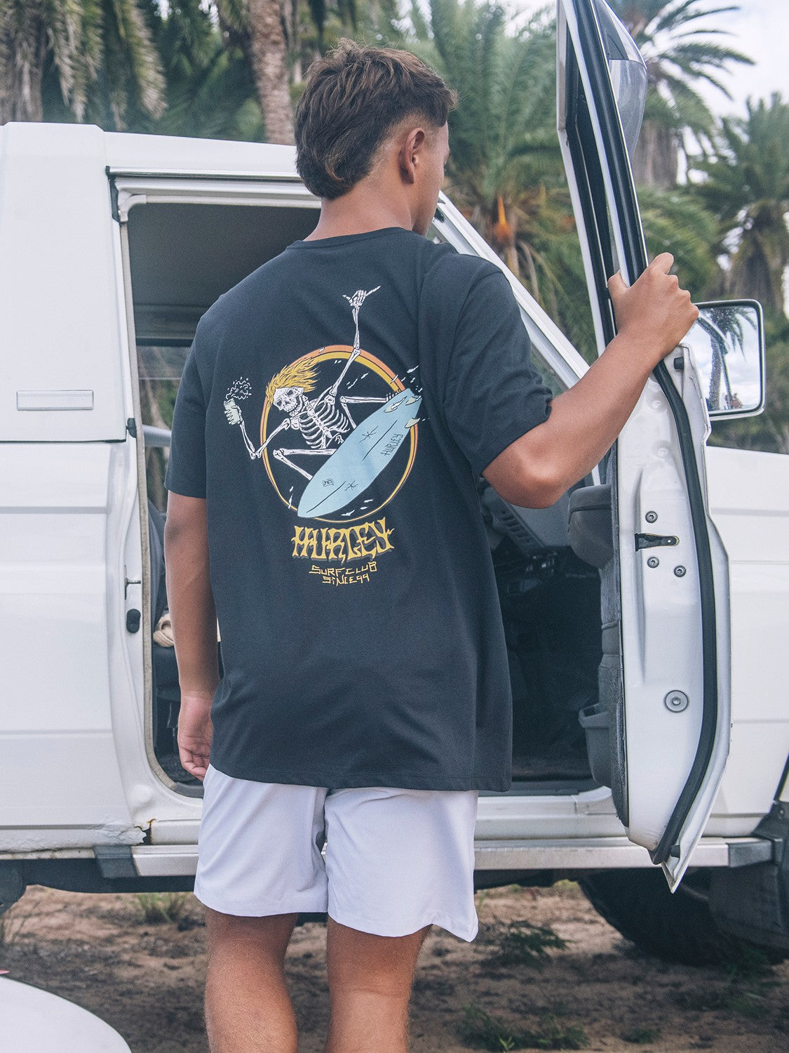 Skeletor Short Sleeve | Hurley Black T-Shirts