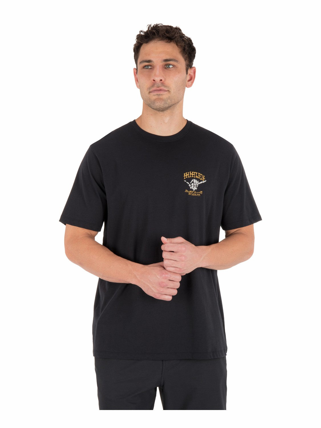 Skeletor Short Sleeve | Hurley Black T-Shirts