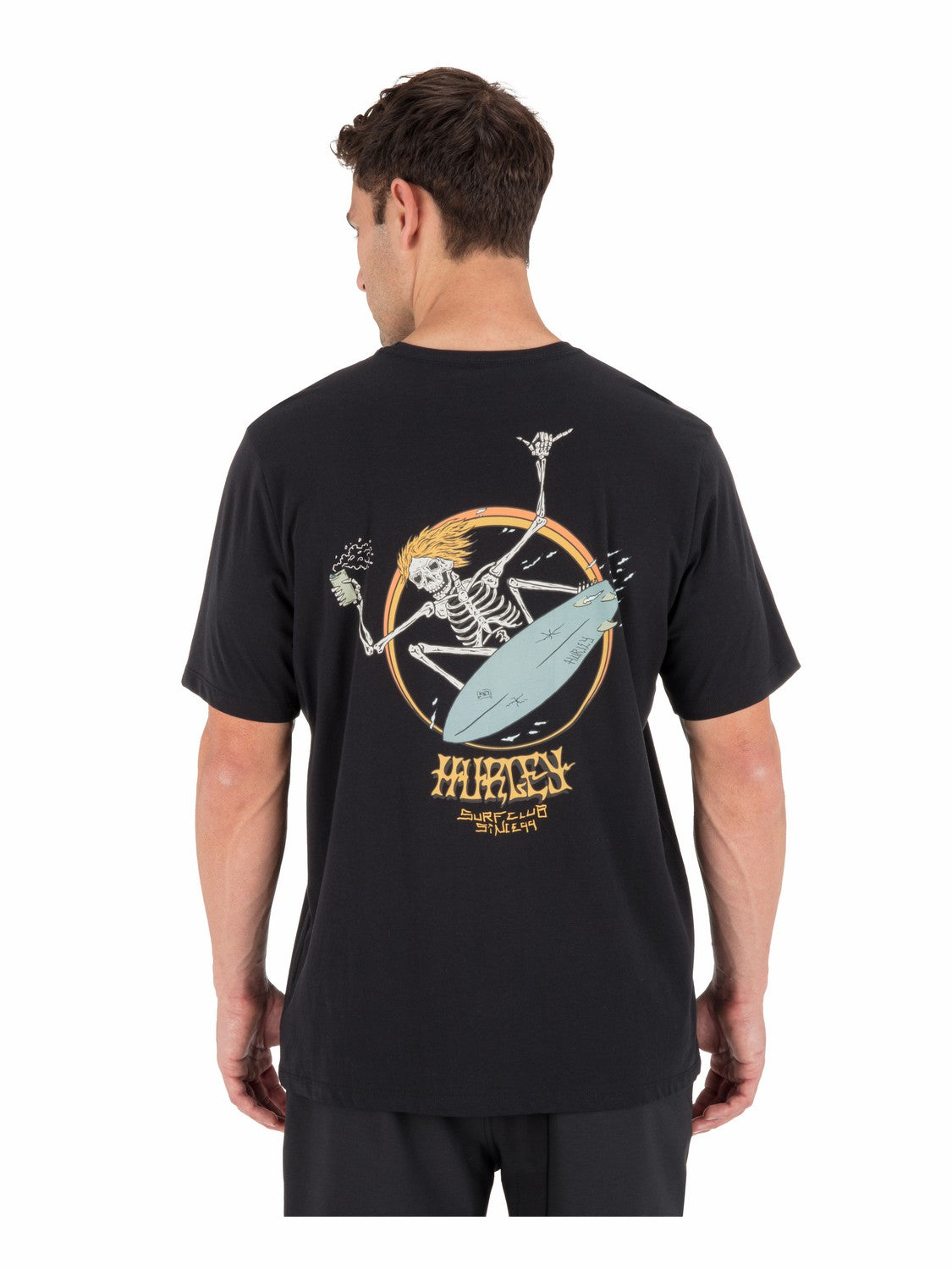 Skeletor Short Sleeve | Hurley Black T-Shirts
