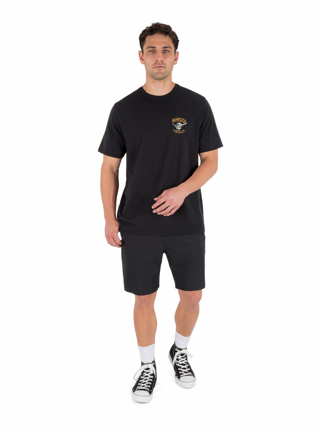 Skeletor Short Sleeve | Hurley Black T-Shirts
