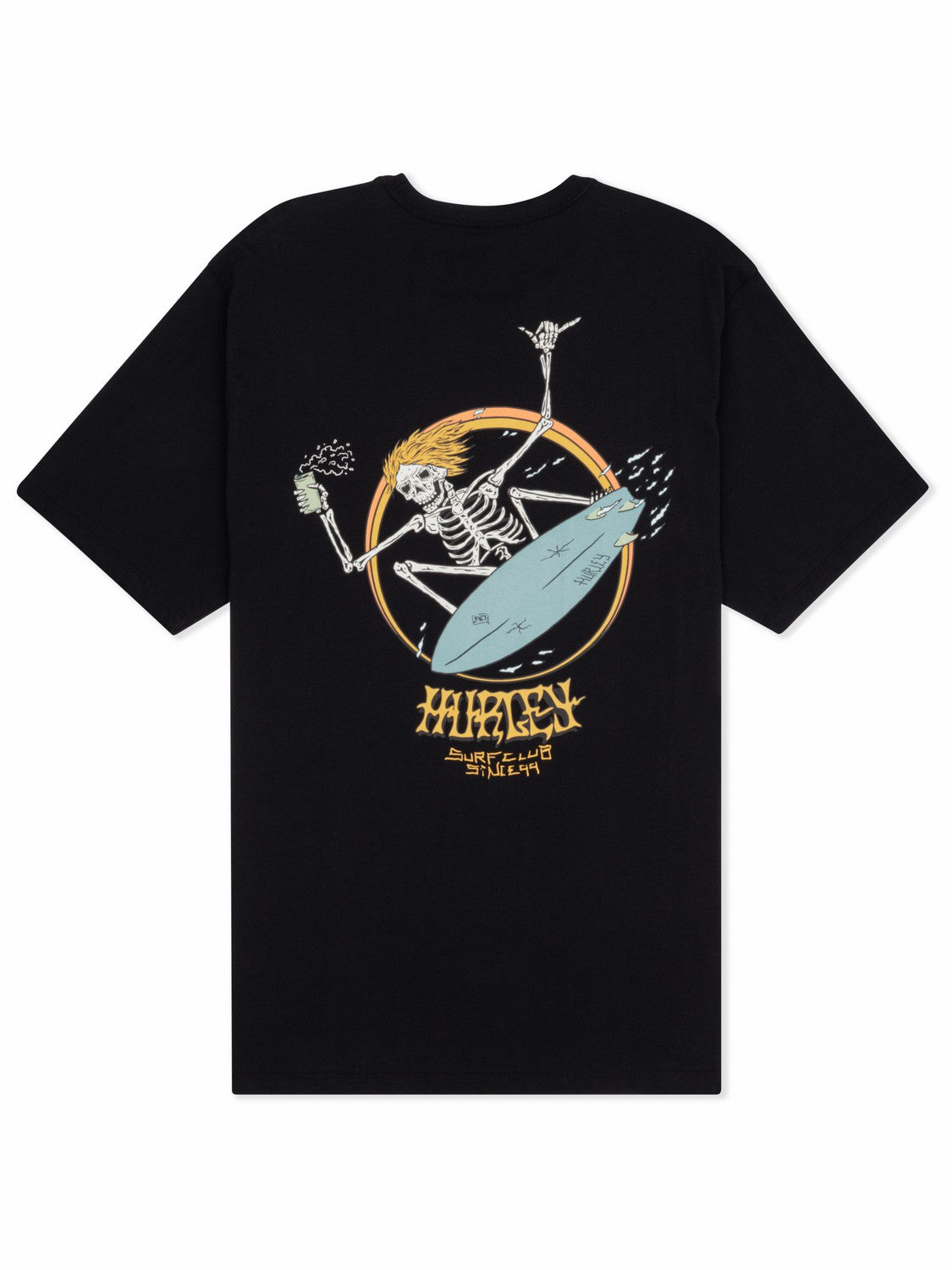 Skeletor Short Sleeve | Hurley Black T-Shirts