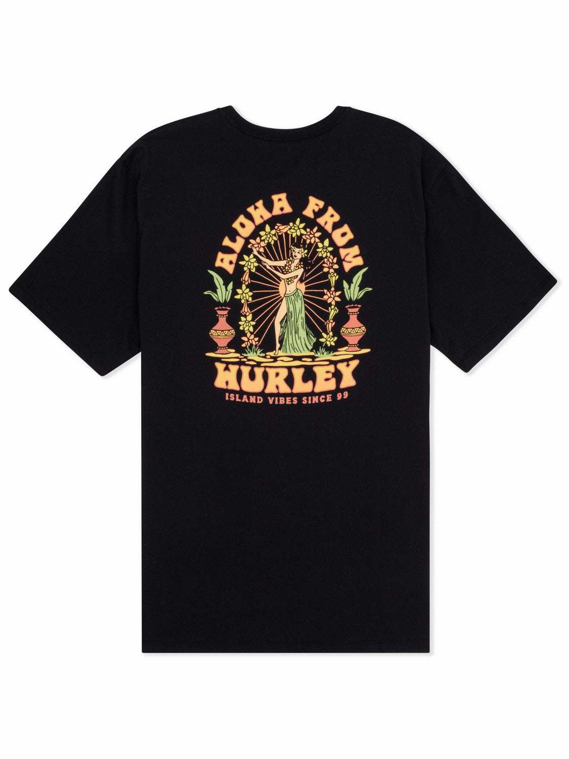 Island Time Short Sleeve | Hurley Black T-Shirts