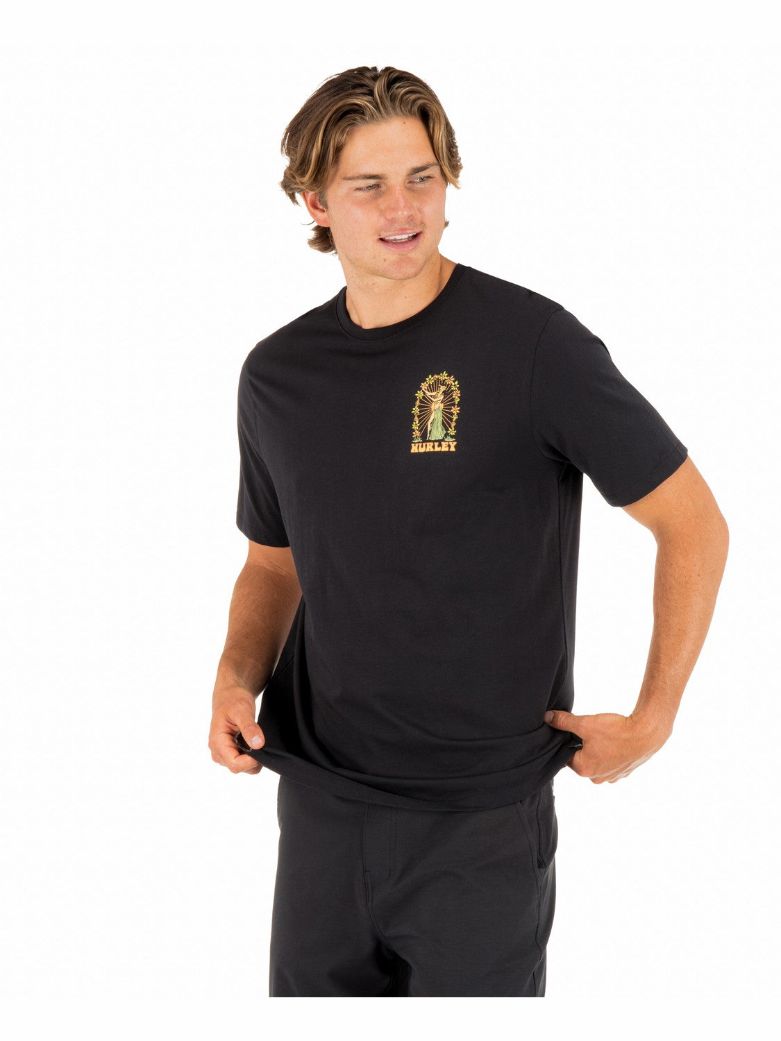 Island Time Short Sleeve | Hurley Black T-Shirts