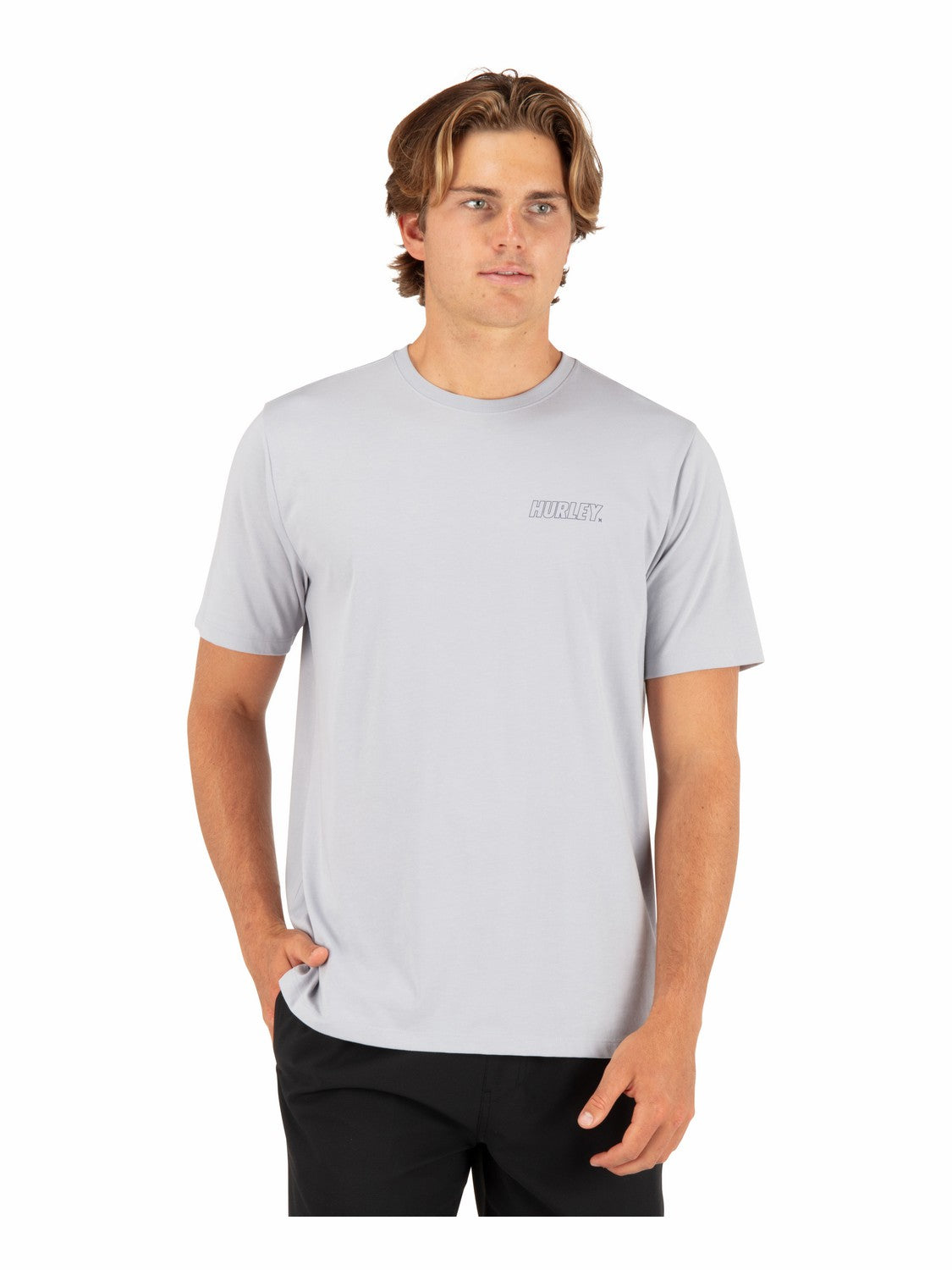 H20-Dri Fastlane Lined Short Sleeve | Hurley Light Asteroid T-Shirts