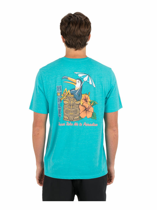 Sippin On Paradise Short Sleeve | Hurley Barracuda Heather T-Shirts