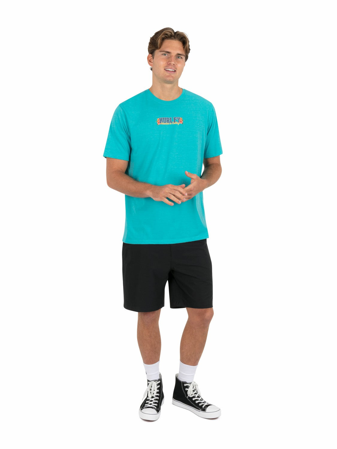 Sippin On Paradise Short Sleeve | Hurley Barracuda Heather T-Shirts