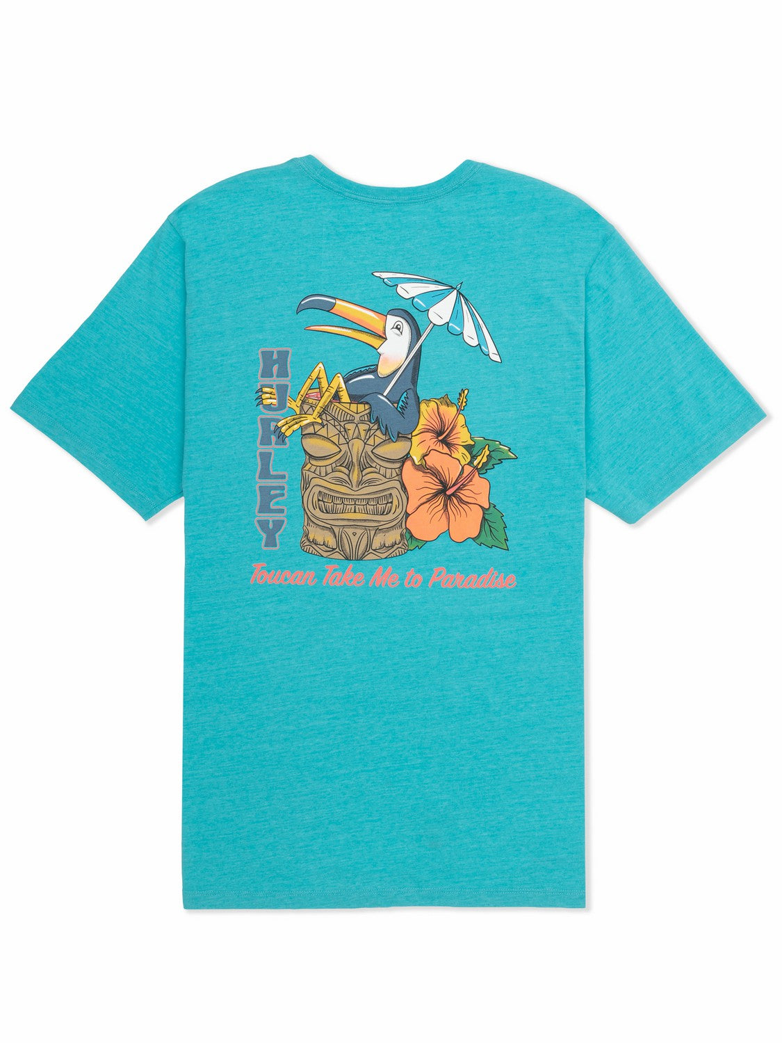 Sippin On Paradise Short Sleeve | Hurley Barracuda Heather T-Shirts