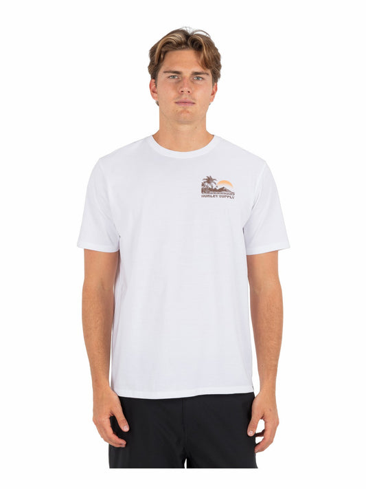 Island Scape Short Sleeve | Hurley White T-Shirts