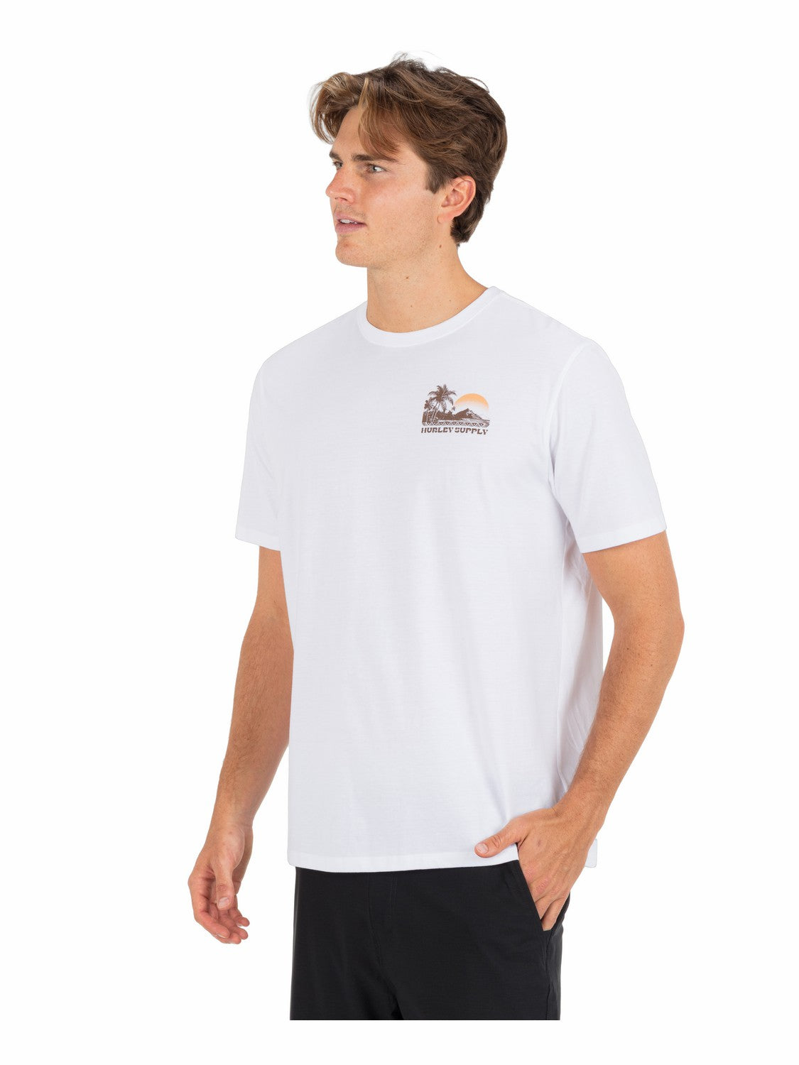 Island Scape Short Sleeve | Hurley White T-Shirts
