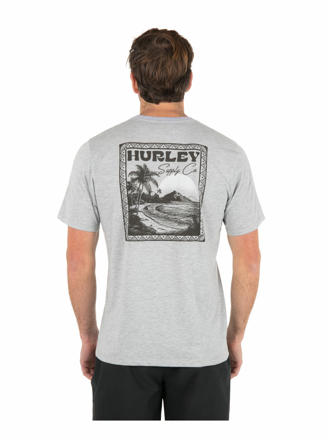 Island Scape Short Sleeve | Hurley Dark Grey Heather T-Shirts