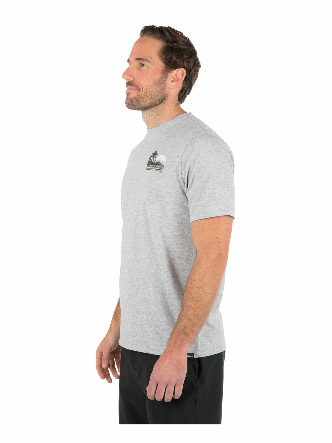 Island Scape Short Sleeve | Hurley Dark Grey Heather T-Shirts