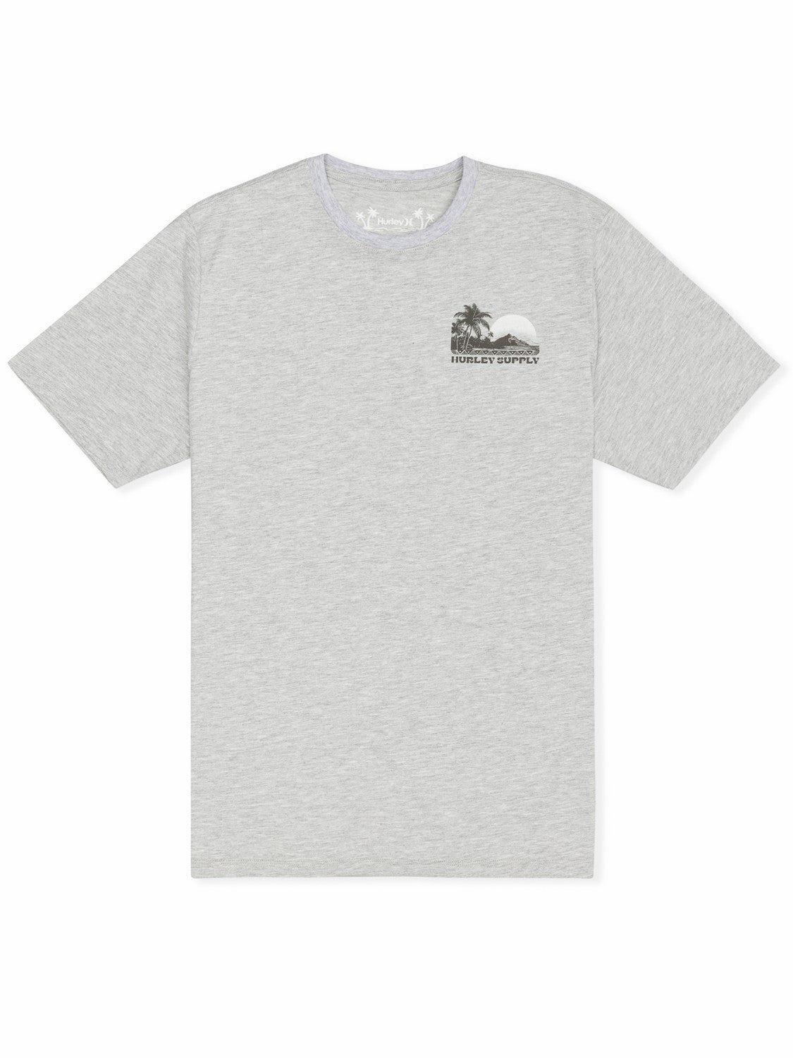 Island Scape Short Sleeve | Hurley Dark Grey Heather T-Shirts