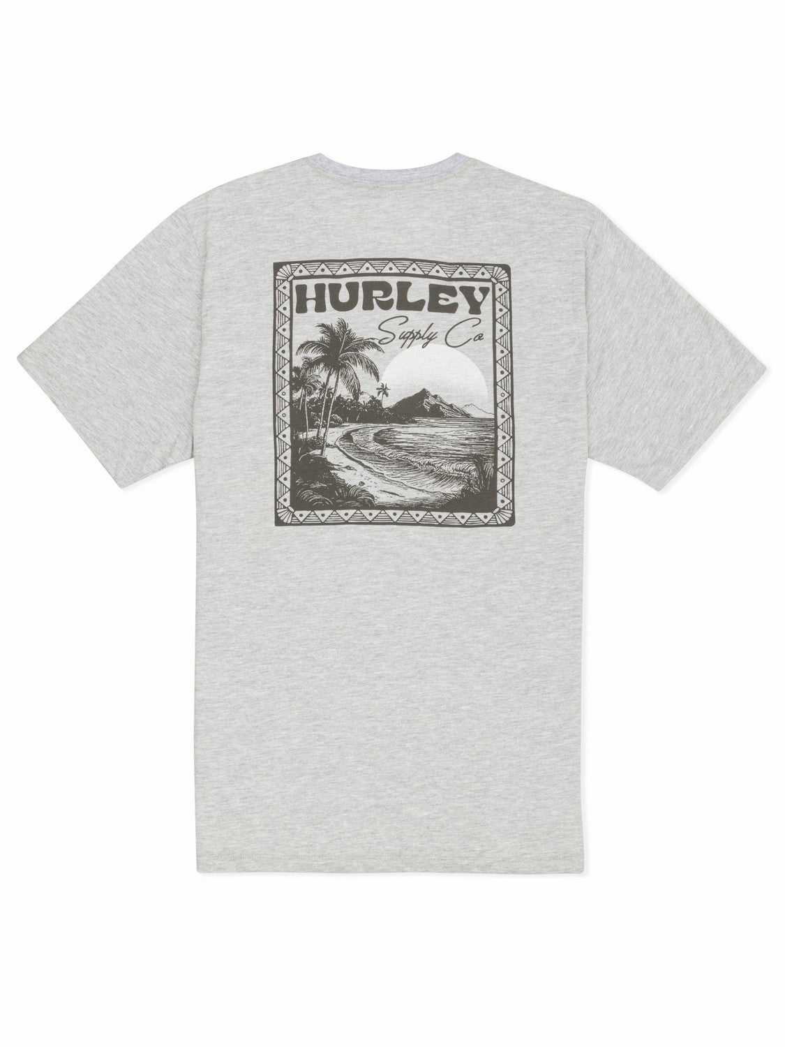 Island Scape Short Sleeve | Hurley Dark Grey Heather T-Shirts