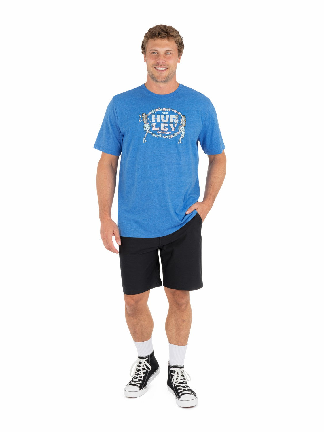 Skull Dancin Short Sleeve | Hurley Seashore Heather T-Shirts