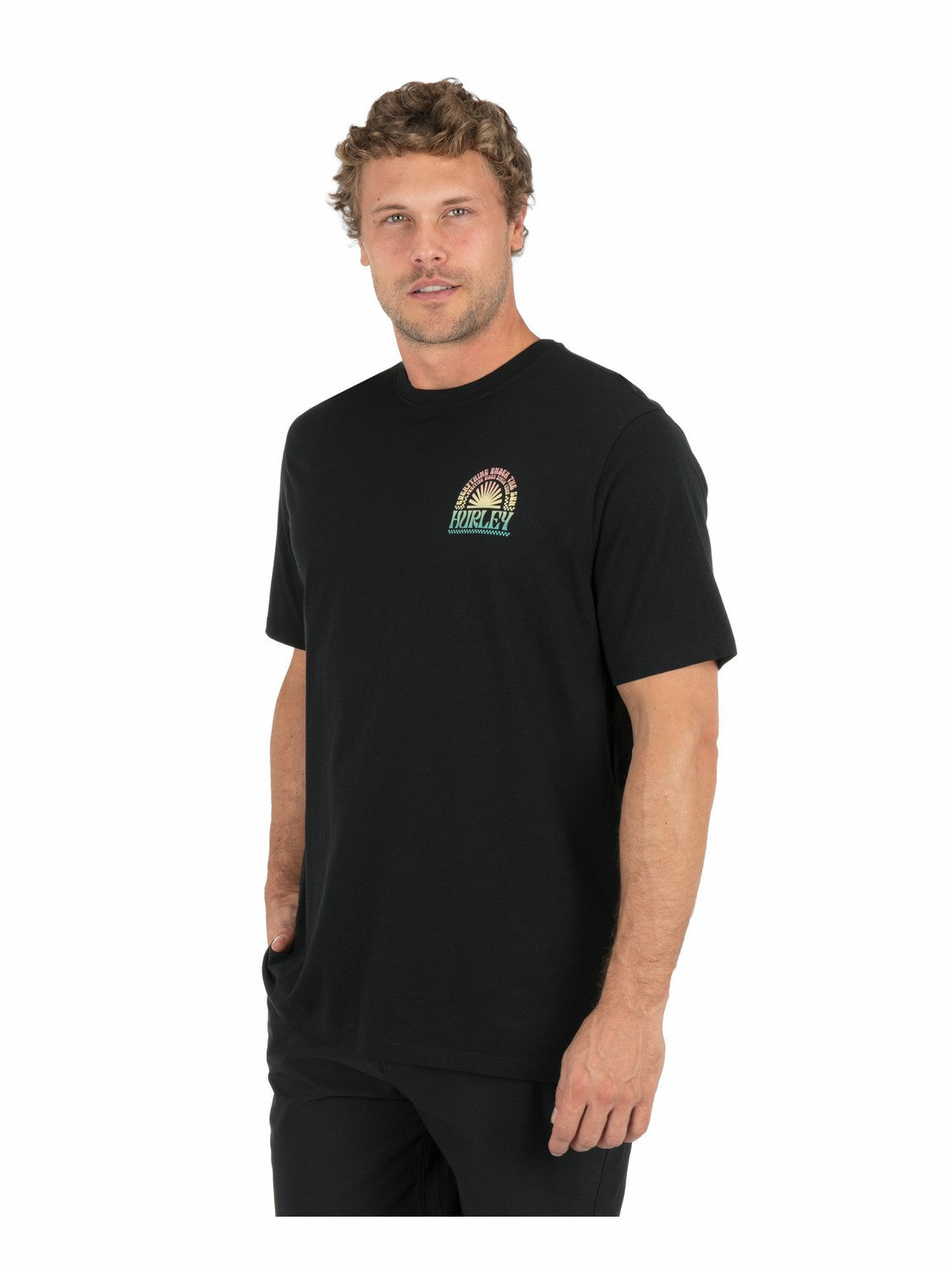 Glyphic Short Sleeve | Hurley Black T-Shirts