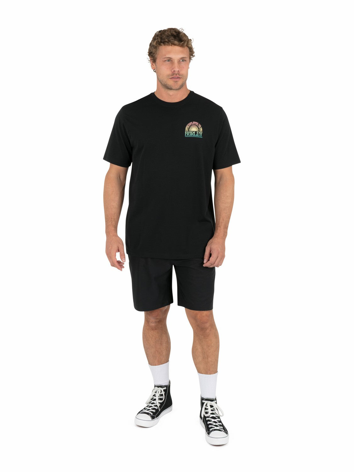 Glyphic Short Sleeve | Hurley Black T-Shirts