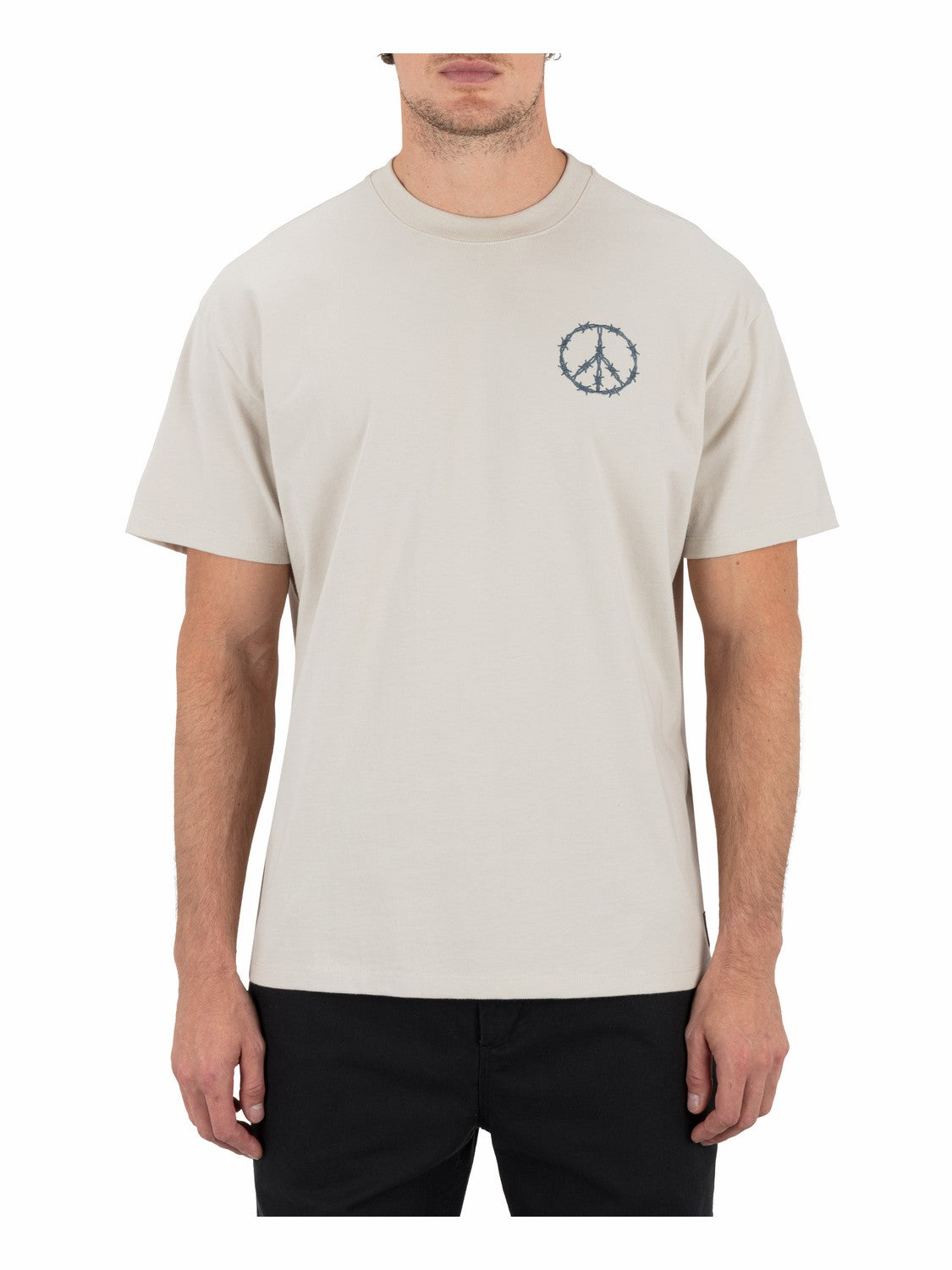 Hard Peace Short Sleeve | Hurley Bone T-Shirts