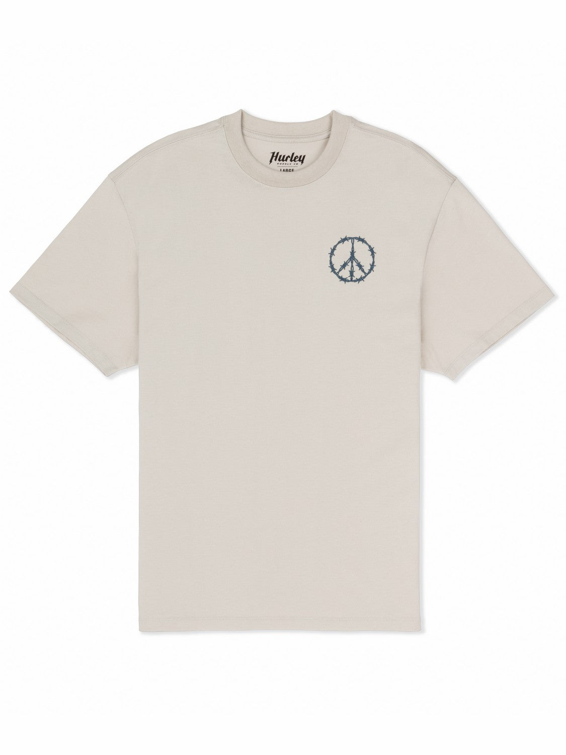 Hard Peace Short Sleeve | Hurley Bone T-Shirts