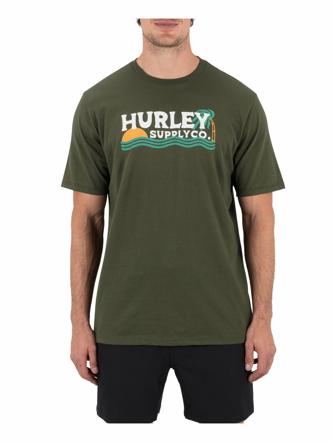 Wet Sand Short Sleeve | Hurley Charcoal Fern T-Shirts