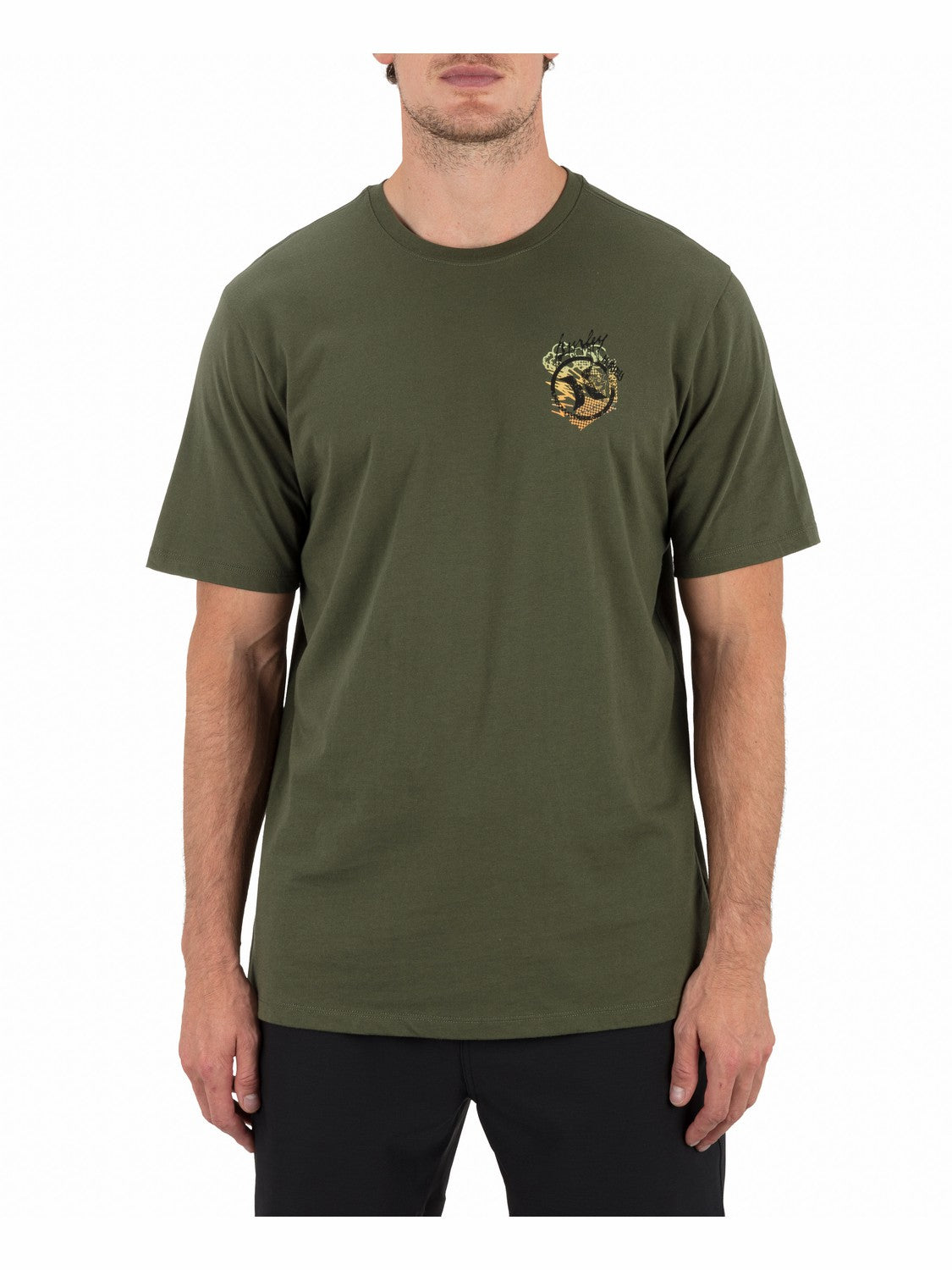Crusty Short Sleeve | Hurley Charcoal Fern T-Shirts