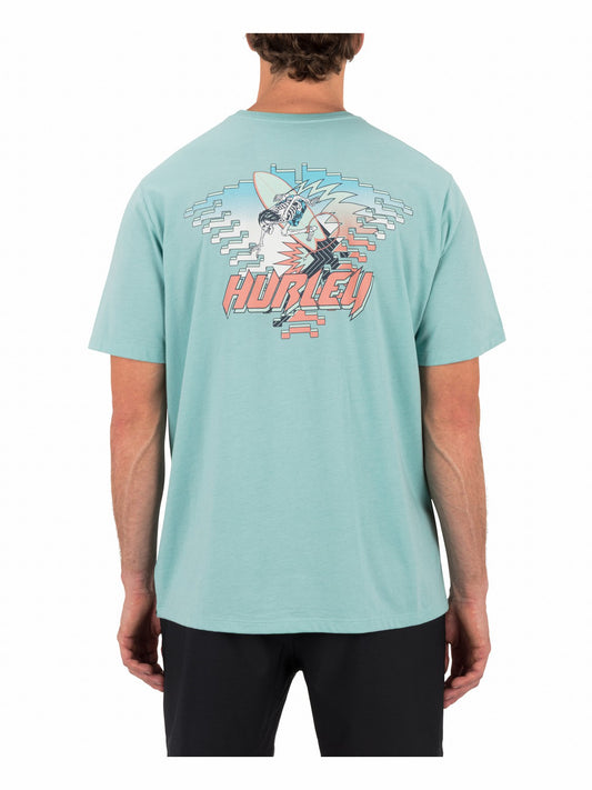 Off The Top Short Sleeve | Hurley Broken Jade Heather T-Shirts