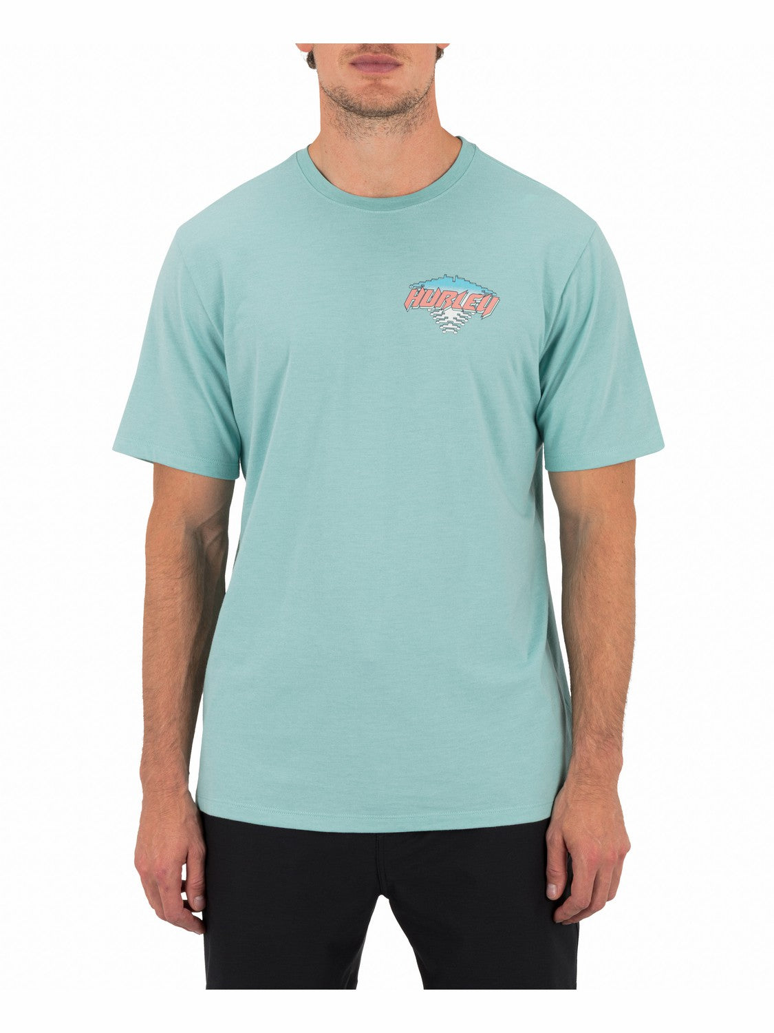 Off The Top Short Sleeve | Hurley Broken Jade Heather T-Shirts