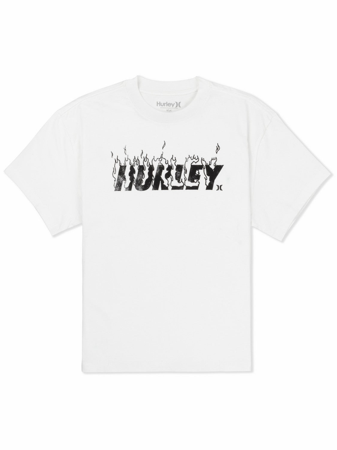 Hurley x Travis Barker Hurley On Fire Short Sleeve Tee | Hurley White T-Shirts