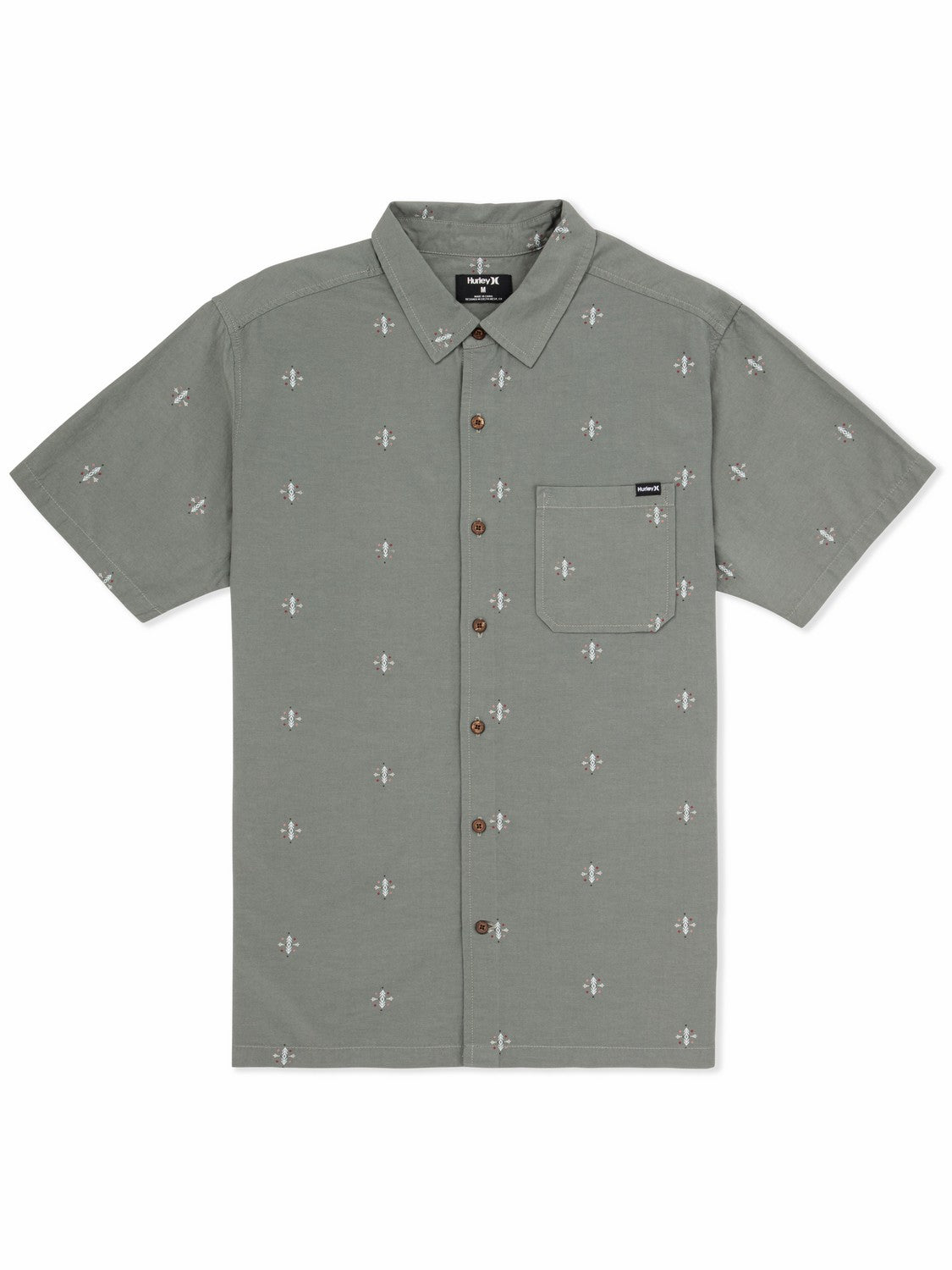 Aero Short Sleeve | Hurley Great White Combo Button Downs