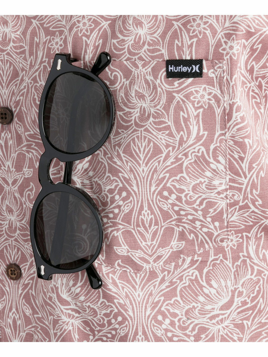 Lido Stretch Short Sleeve | Hurley Phantom Rose Button Downs