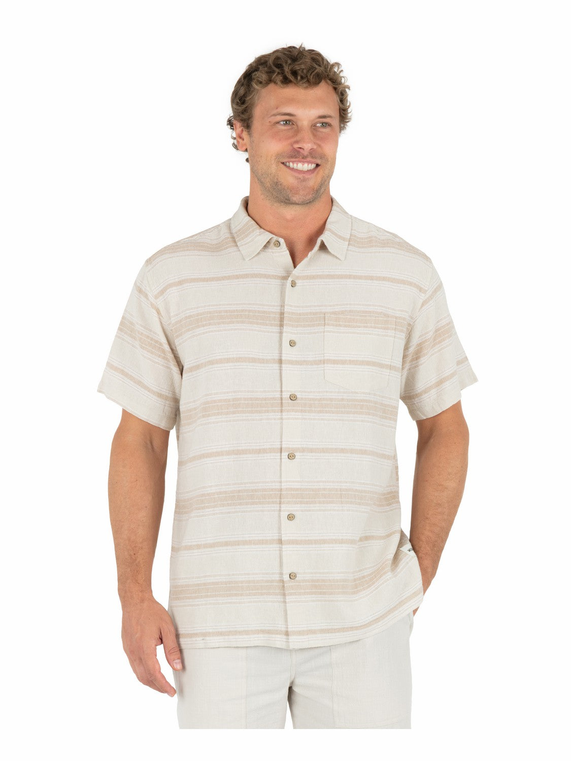 Oceanside Short Sleeve | Hurley Bone Combo Button Downs
