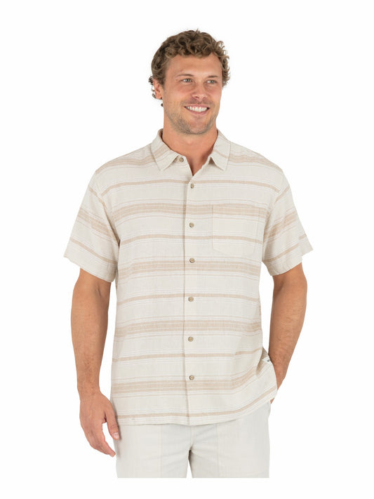 Oceanside Short Sleeve | Hurley Bone Combo Button Downs