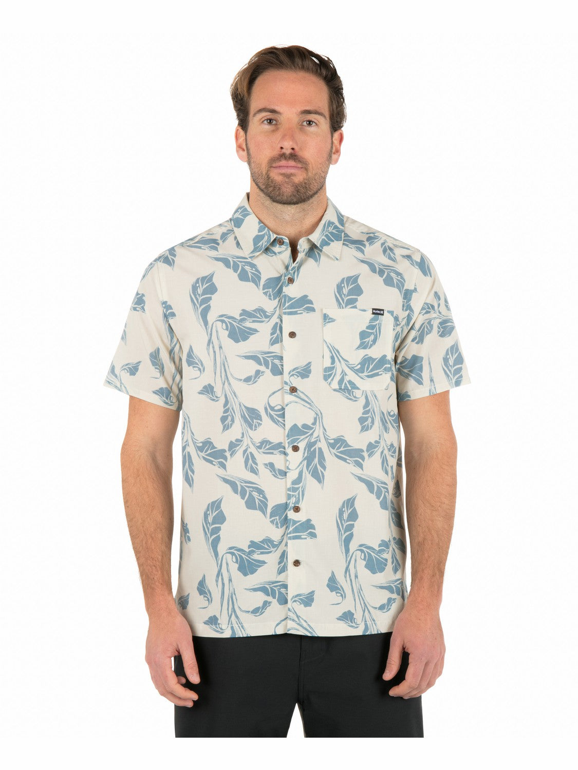 Aero Short Sleeve | Hurley Bone Combo Button Downs
