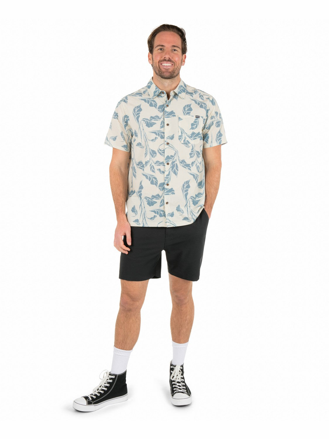 Aero Short Sleeve | Hurley Bone Combo Button Downs