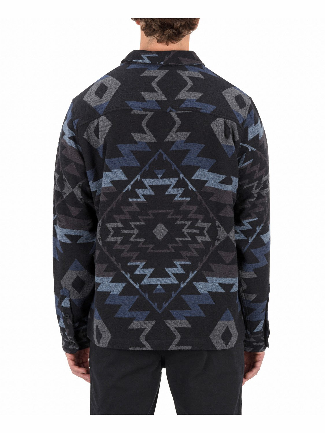 Santa Cruz Jacquard Long Sleeve | Hurley Black Button Downs
