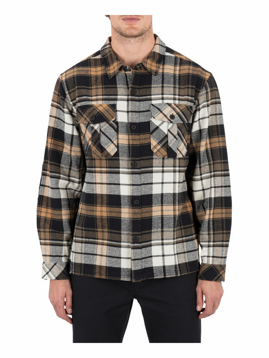 Santa Cruz Seaside Flannel Long Sleeve | Hurley Black Button Downs
