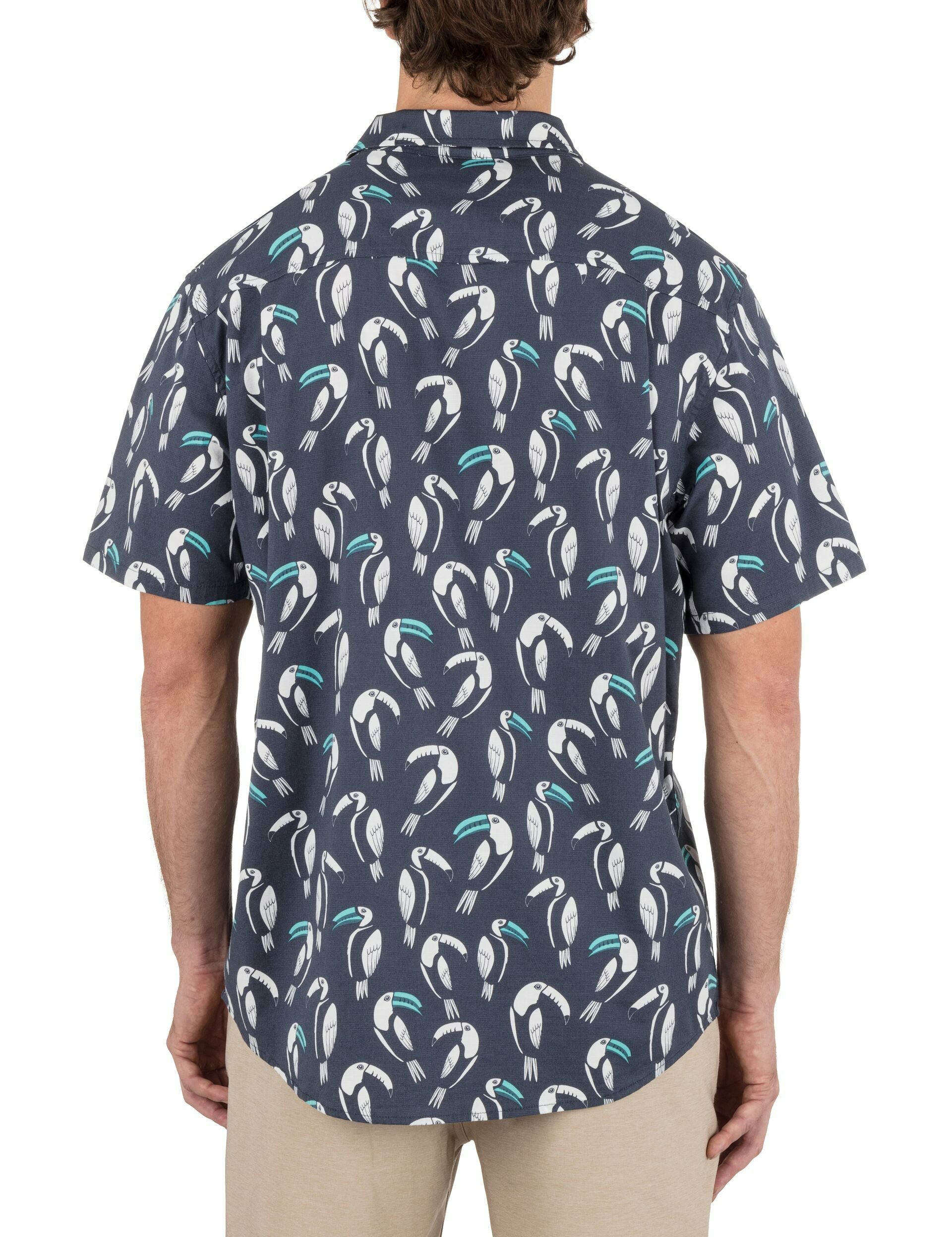 One & Only Lido Stretch Short Sleeve Shirt | Hurley GREY Button Downs