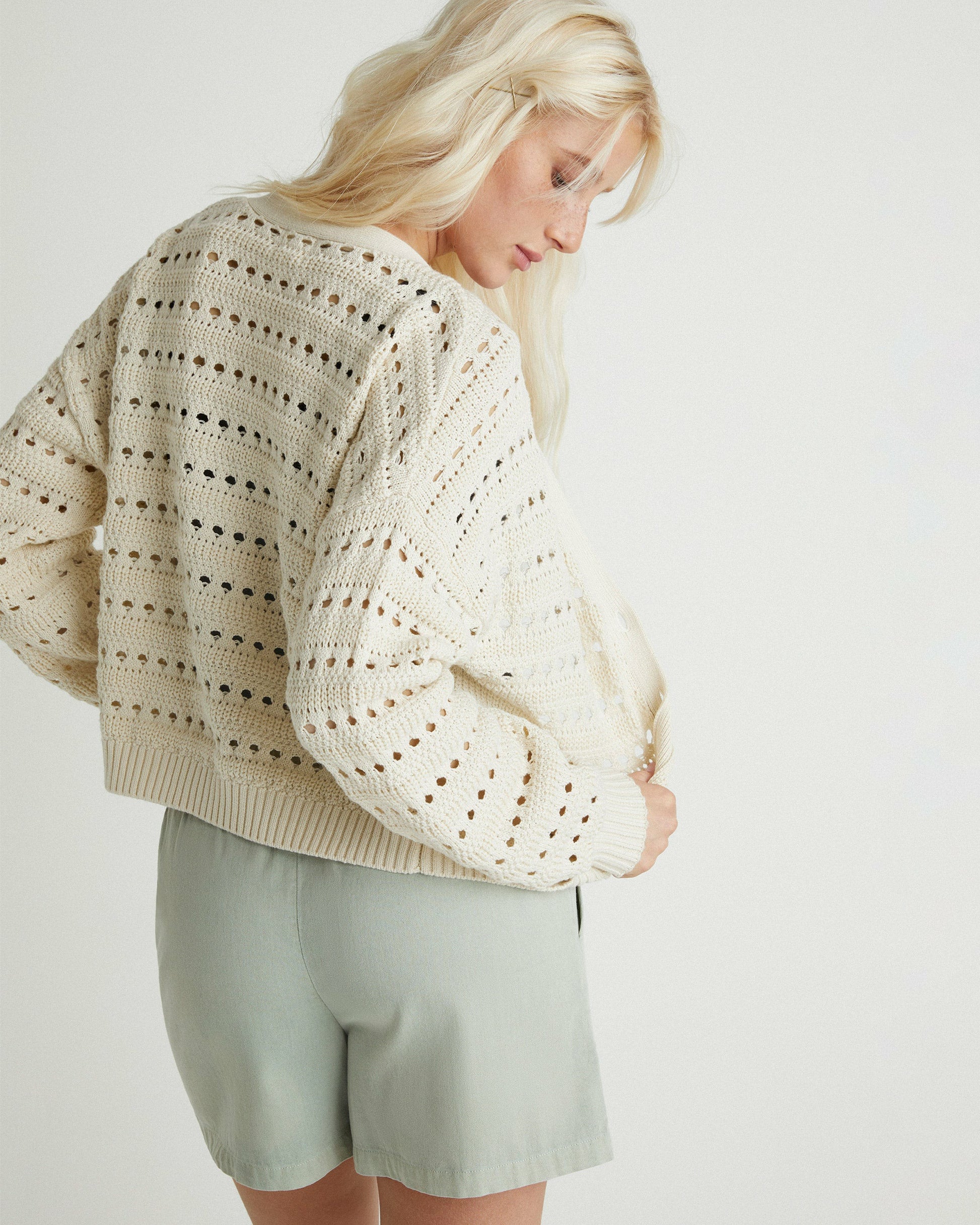 Charming Cardigan | Hurley Off White Tops