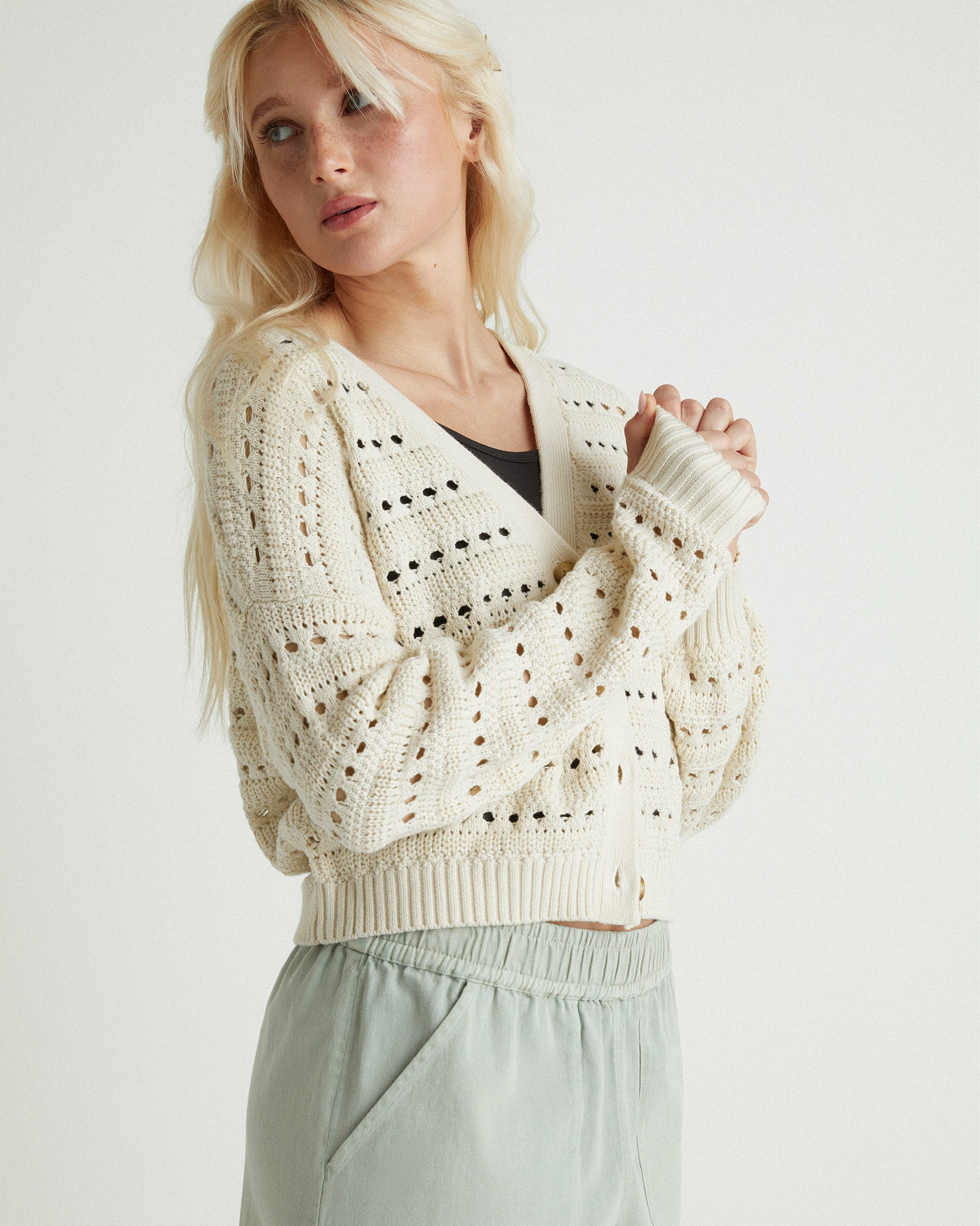 Charming Cardigan | Hurley Off White Tops